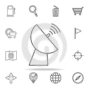 satellite dish icon. navigation icons universal set for web and mobile