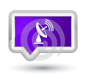 Satellite dish icon prime purple banner button