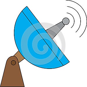 satellite dish icon vector