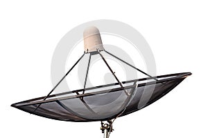 Satellite dish isolated on white background.