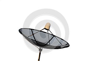 Satellite dish isolated on white background.