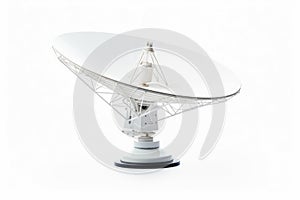 satellite dish isolated on white background with clipping path and copy space