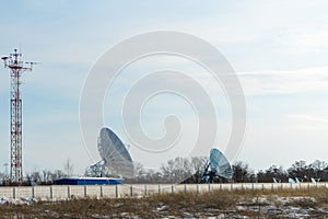 Satellite dish large size. A major Internet provider.