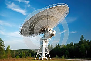 satellite dish receiving signals denoting data transfer