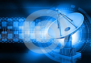 Satellite dish transmission data