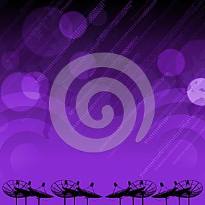 Satellite dish transmission data