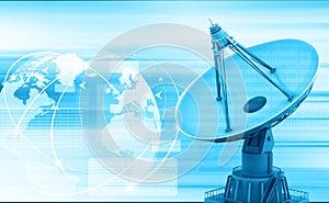 Satellite dish transmission data