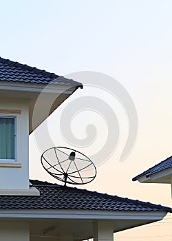 Satellite dish and TV antennas
