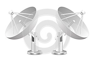 Satellite dish vector design illustration isolated on white background
