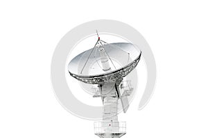 Satellite dish on white background , Isolated