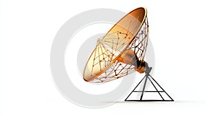 Satellite dish on white isolate background
