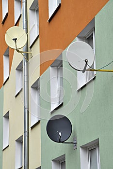 Satellite dishes photo