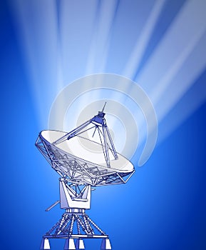 Satellite dishes antenna - doppler radar