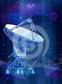 Satellite Dishes Antenna - doppler radar, digital wave