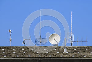 Satellite dishes and antennas