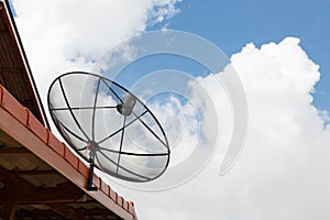 Satellite dishes communication