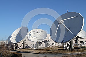 Satellite earth receive station in Beijing of China