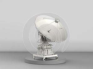 Satellite on grey background