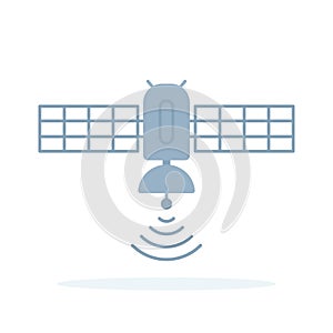 satellite icon like artificial earth satelite