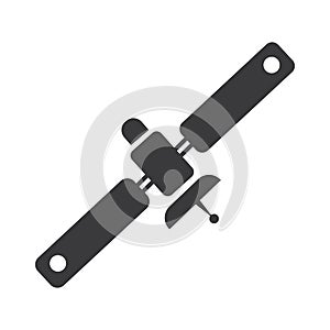 Satellite icon, transmission vector illustration