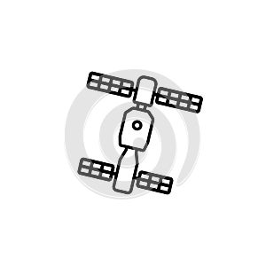 Satellite icon vector. broadcast illustration sign. radar symbol.