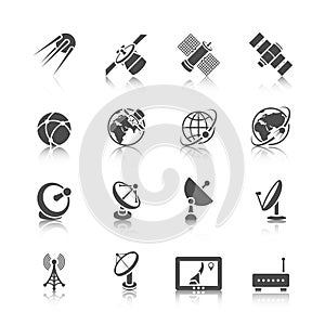 Satellite Icons Set photo