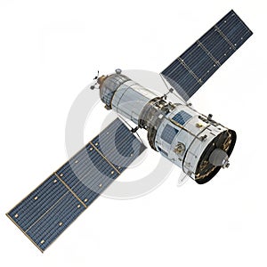 Satellite isolated on white background