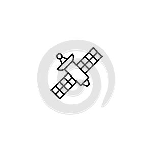 Satellite line icon vector design