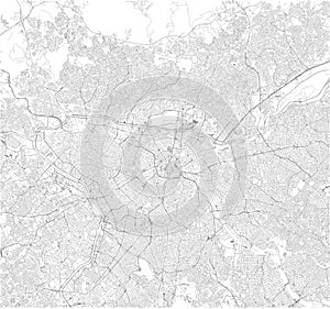 Satellite map of SÃÂ£o Paulo, Sao Paulo, it is the most populous city in Brazil. South America photo