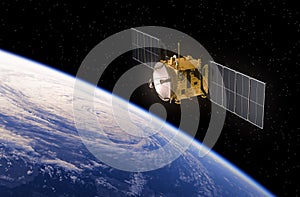 Satellite Orbiting Earth