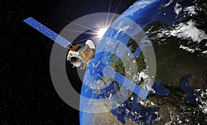 Satellite Orbiting Earth