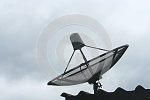 Satellite receiver dish