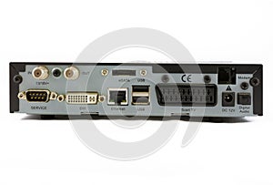 Satellite Receiver Set Top Box rear view