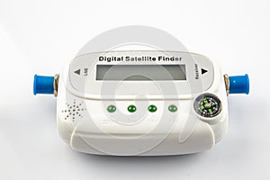 Satellite signal finder isolated on white background