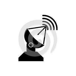 Satellite signal icon symbol,vector illustration design template