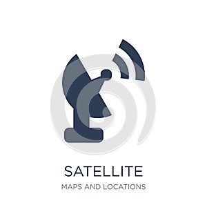 Satellite Signal icon. Trendy flat vector Satellite Signal icon