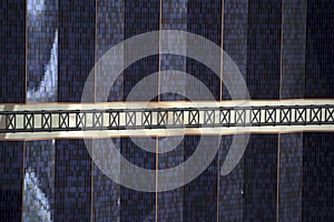 Satellite solar panel detail