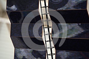 Satellite solar panel detail