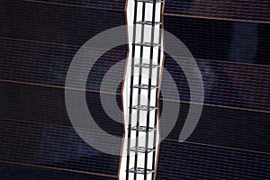 Satellite solar panel detail