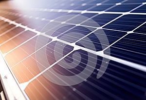 Satellite Solar Panel Detail Close up of a satellite solar panel