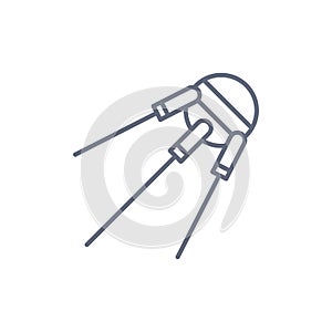 Satellite solid icon, navigation and communication, vector graphics, a filled pattern on a white background