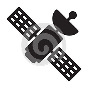 Satellite, space, gps, antenna fully editable vector icon