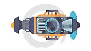 Satellite Space Station Module Vector Icon, vector design Generative AI