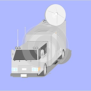 Satellite uplink truck