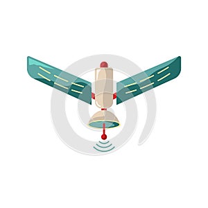 The satellite vector illustration isolated on white background