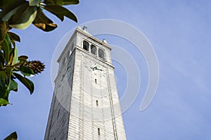Sather tower the Campanile built in the Gothic Revival architectural style photo
