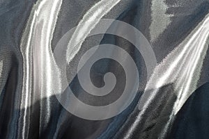 Satin material for backgrounds shiny silver satin