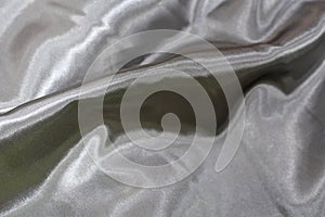 Satin material for backgrounds shiny silver satin