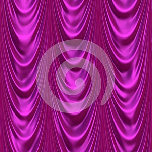 Satin theater curtains