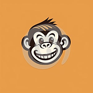 Satirical Monkey Logo Design For Etsy Store With Retro Filters